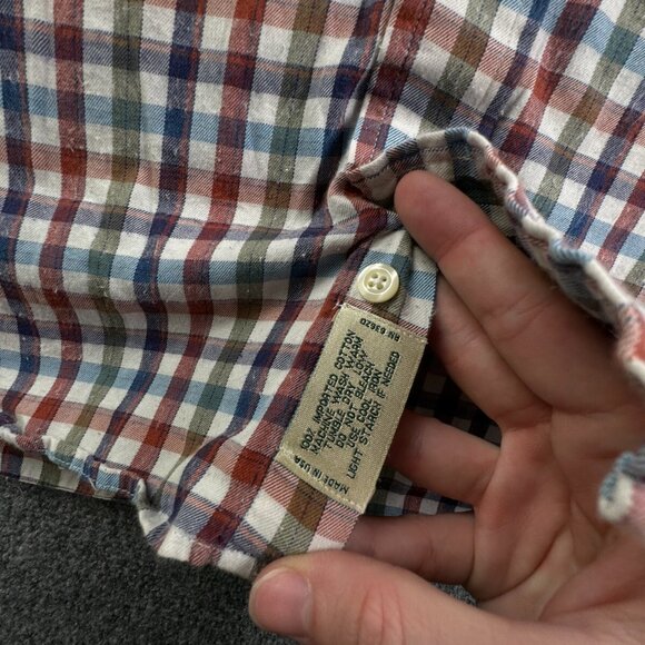 Gitman Bros For Fashion Post Louisville Colorful Check Medium Button Up Cotton - Picture 11 of 16